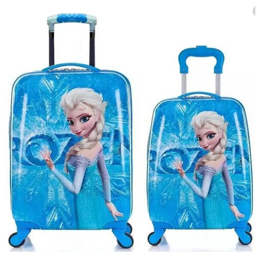 Комплект чемоданов  Impresa, ABS-пластик, ручная кладь, 23х53х33 см, голубой