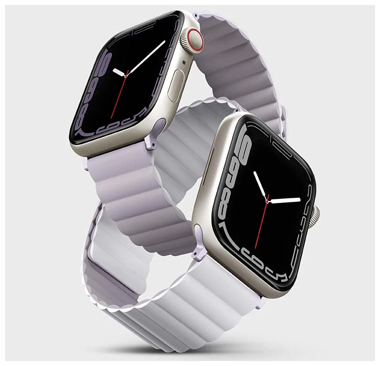 Uniq для Apple Watch All 49/45/44/42 mm ремешок Revix reversible Magnetic Lilac/White