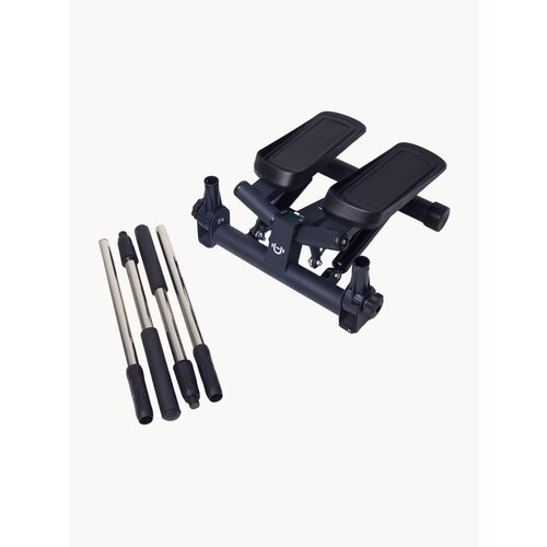 Степпер поворотный с поручнями Urbanfit, матовый черный