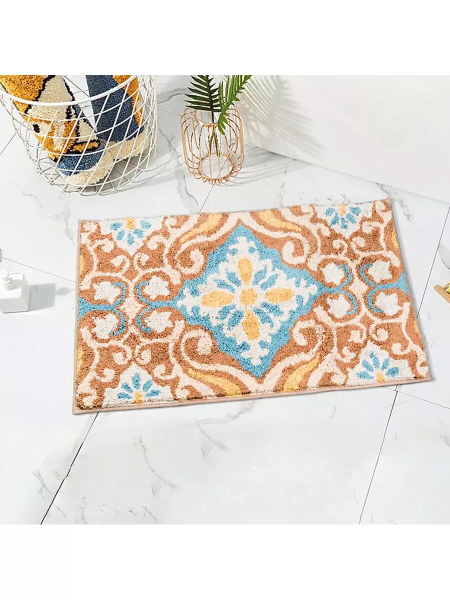 Коврик для пола Gappo G85505 для ванной 60 х 90 см разноцветный