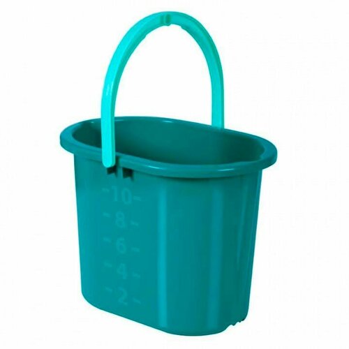 Ведро Hausmann 10л зеленый, мятный