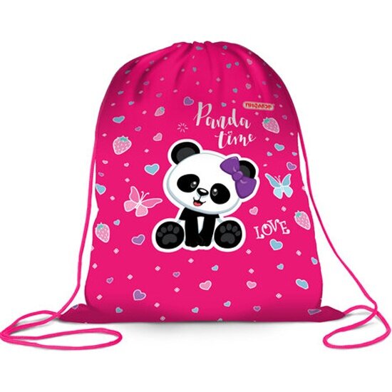 Мешок для обуви Пифагор  1 отделение 42х34 см "Panda time" 271601