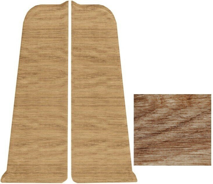 Заглушки для плинтуса 06 Дуб Лаплант/скин/1уп.-1лев.+1пр/Arbiton Indo