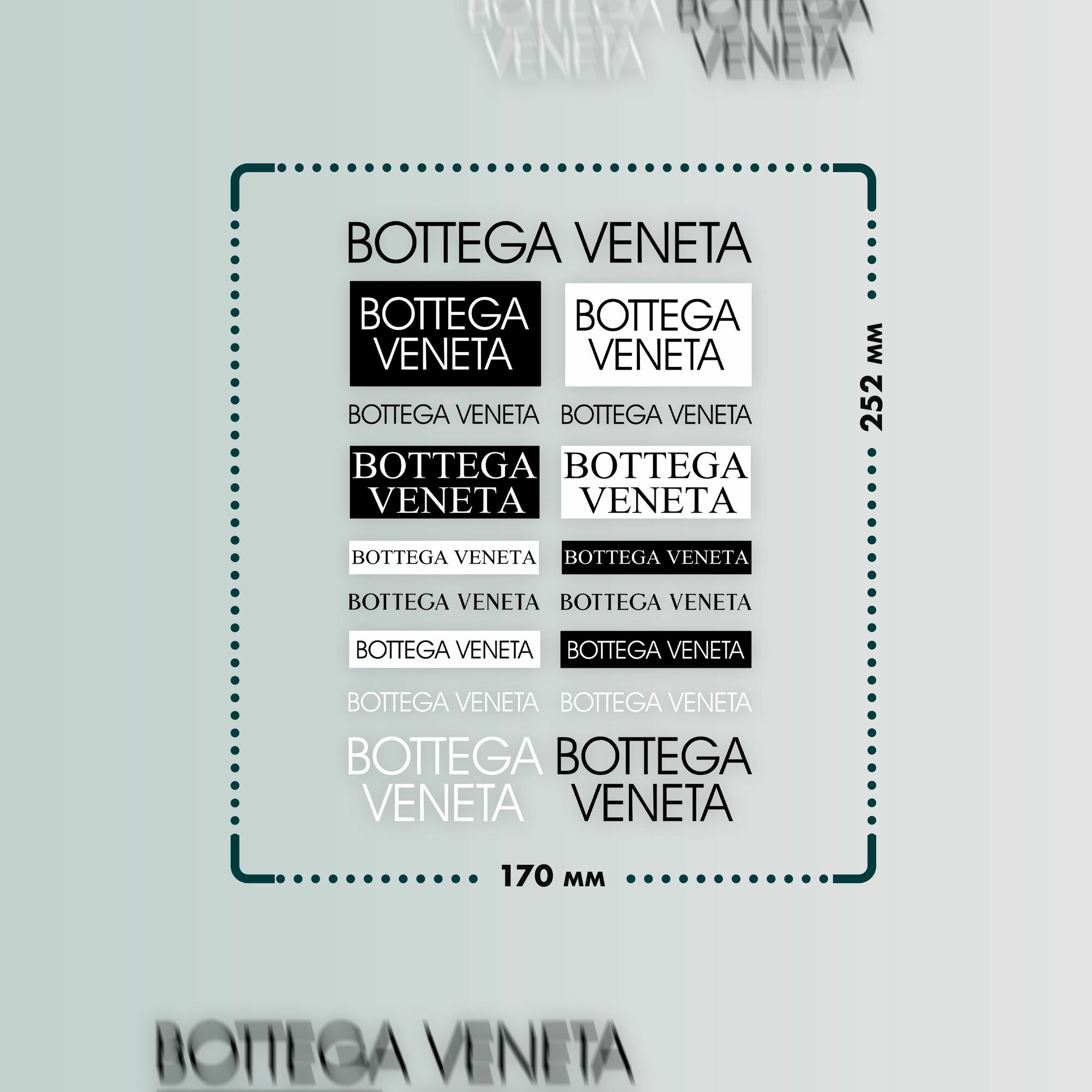 Термонаклейки на одежду Bottega Veneta — фото 1