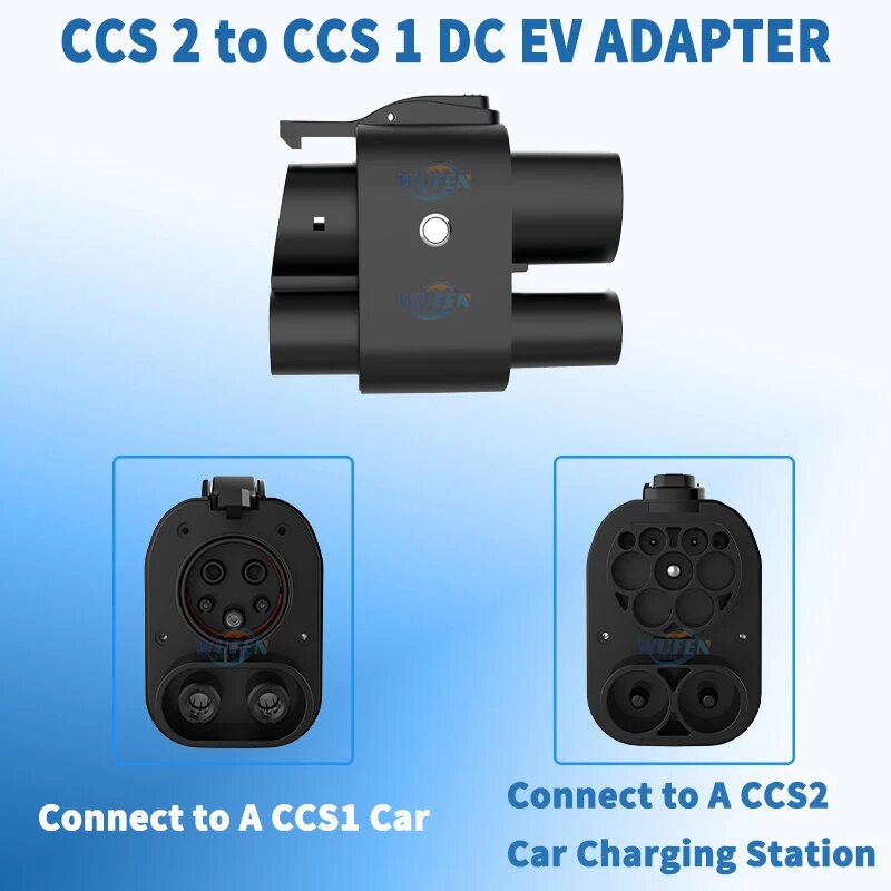 WUFEN для России, Азербайджану, Украина, EV, зарядная станция CCS2 к CCS1, адаптер постоянного тока 250 А, быстрое автомобильное зарядное устройство для электромобилей, адаптер CCS 2 к CCS 1, Fit for Other Brand