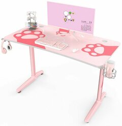 Компьютерный стол Eureka Ergonomic GIP 47 Pink, 120x60x76,5см