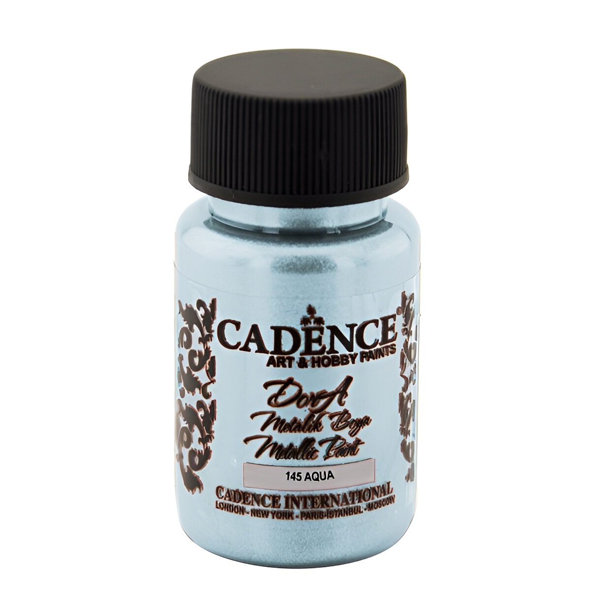 Акриловая краска Cadence Dora Metallic Paint, 50 ml. Aqua-145