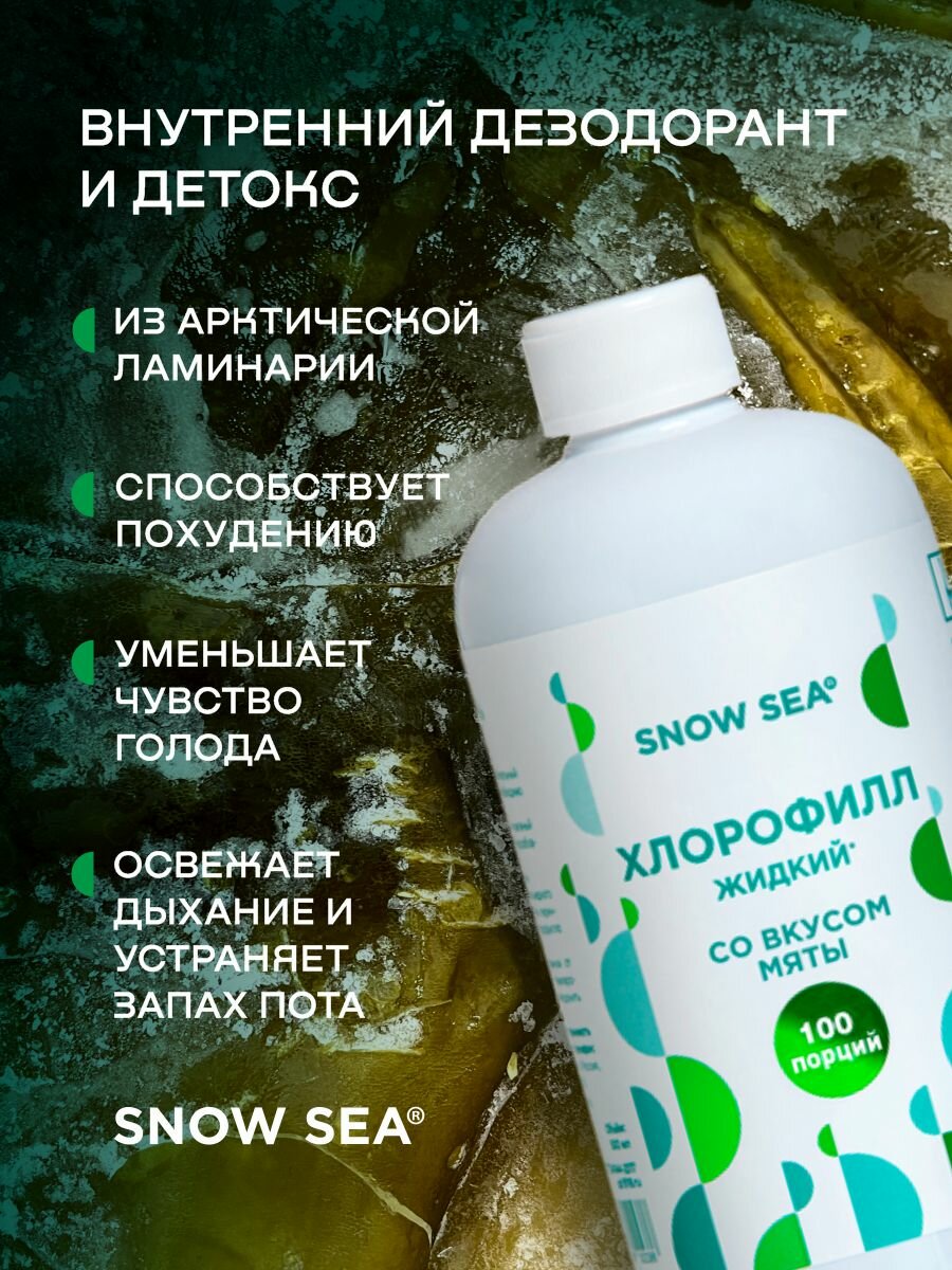 Хлорофилл жидкий с мятой для похудения и детокса АВ1918, 500 мл