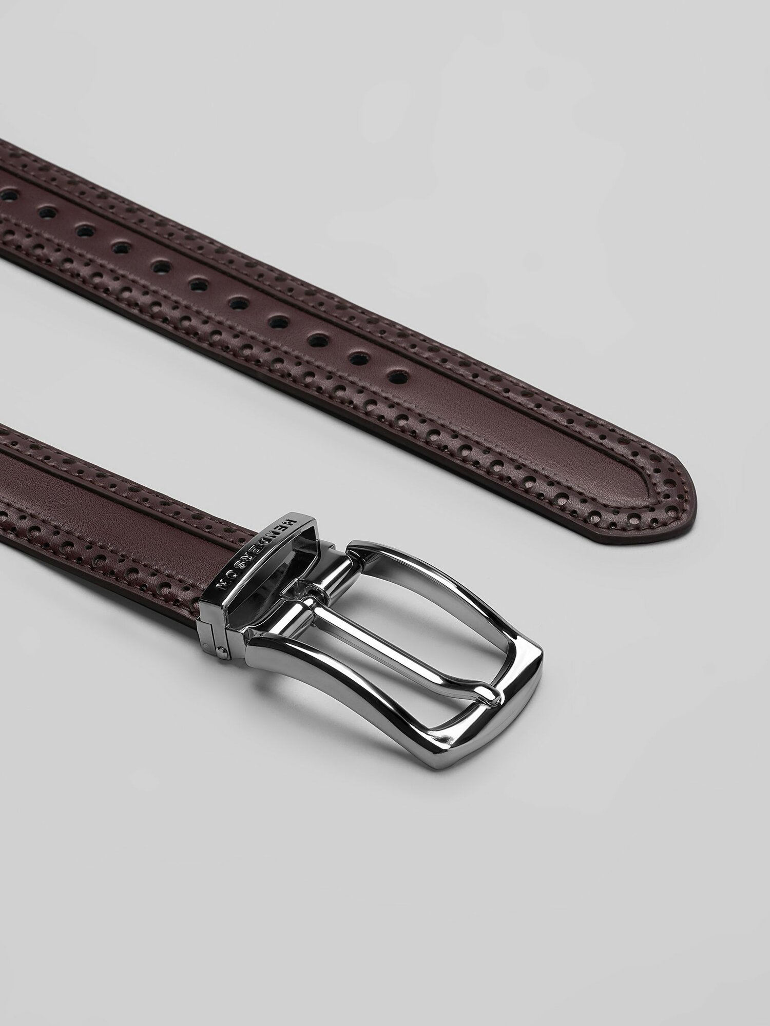 Ремень HENDERSON для мужчин, размер 135, бордовый — фото 1