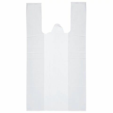 2 шт. Пакеты "майка", комплект 100 шт, 44+18х70 см, ПНД, 20 мкм