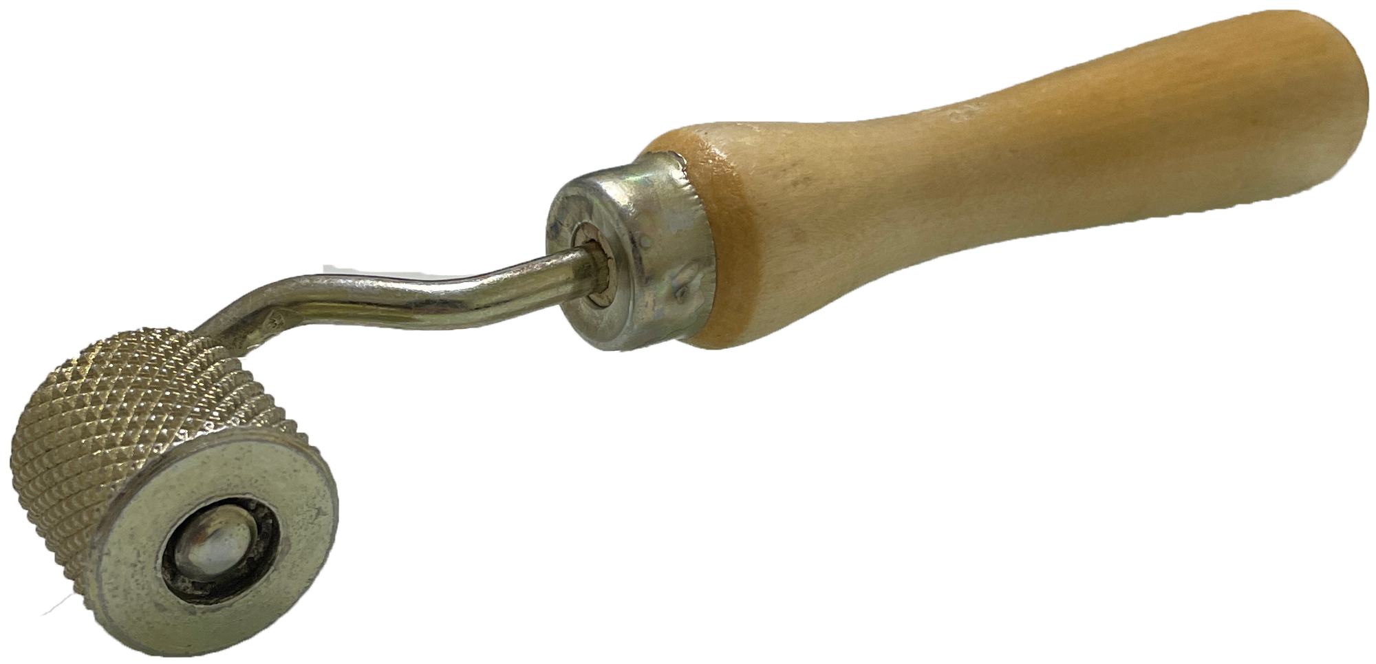Валик прикаточный для шумоизоляции металлический с деревянной ручкой I Ширина 25 Диаметр 30 I Ролик прикаточный для шумо- виброизоляции