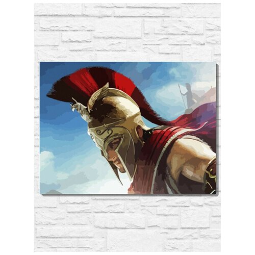 Картина по номерам на холсте игра Assassins creed Odyssey - 9531 Г 30x40