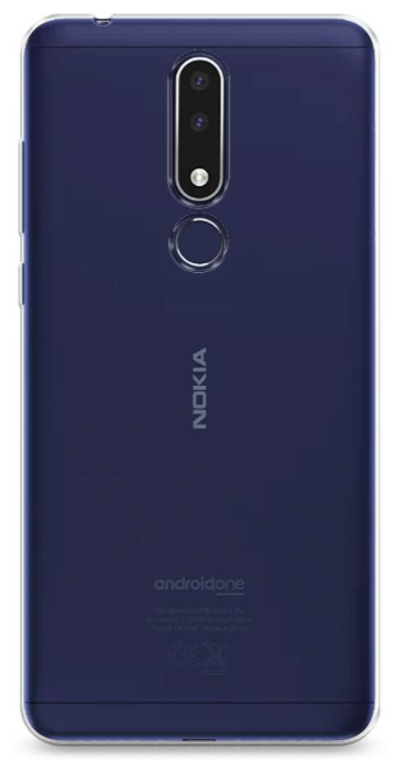 Чехол силиконовый для Nokia 3.1 Plus, прозрачный