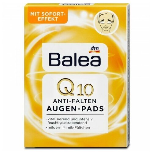 Патчи для глаз против морщин Augenpads Q10 Anti-Falten BALEA