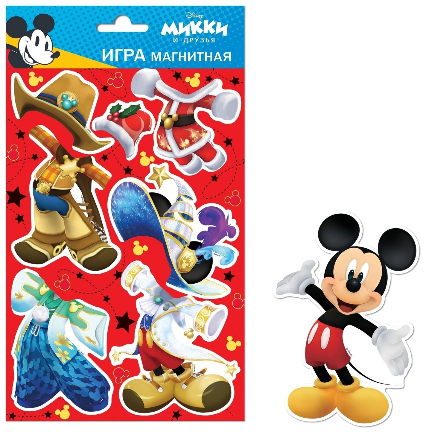 Магнитная игра ND Play "Микки Маус" с маркировкой Disney, дизайн №2, в пакете (295909)