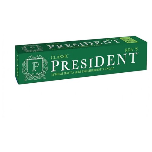 Зубная паста PRESIDENT Classic (75 RDA) 75 гр , 1 шт.