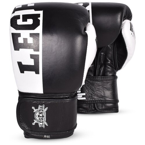 Боксерские перчатки Legenda B &W Edition Black/White 10 унций