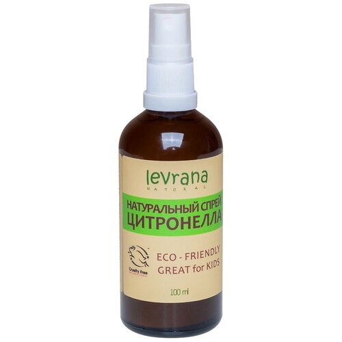 Спрей Levrana от комаров и насекомых Citronella Anti-Bug Spray, 100 мл