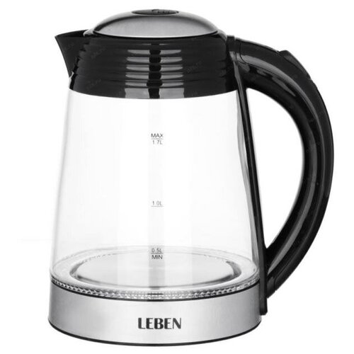 Электрический чайник Leben 291-013 черно-серый 321400₽