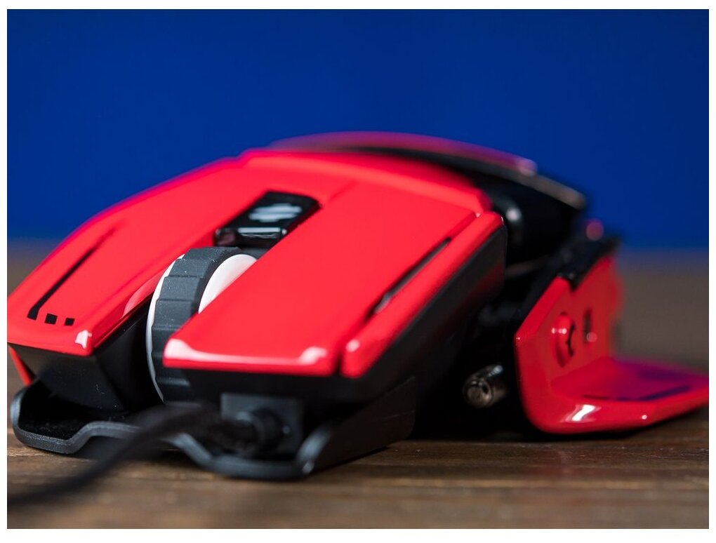 Мышь проводная Mad Catz R.A.T. 8+ ADV, USB, 20000dpi, MR06DCINRD000-0 Красный - фото №6