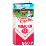 Молоко Домик в деревне ультрапастеризованное 3.2% 3.2% - изображение