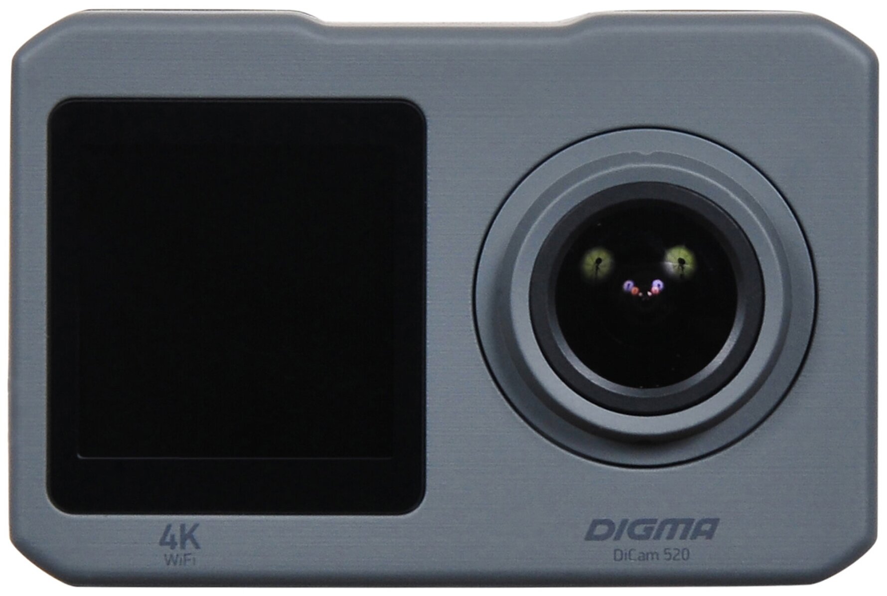 Экшн-камера DIGMA DiCam 520 4K, WiFi, серый [dc520] - фото №3