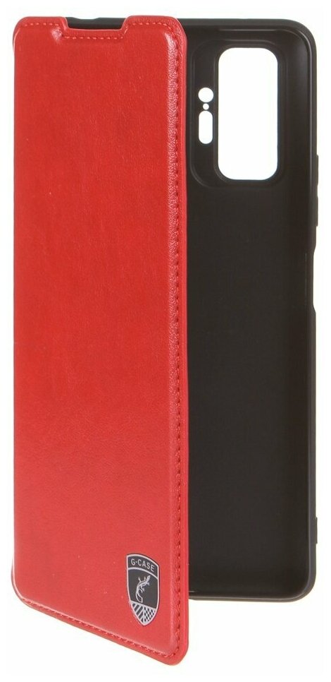 Чехол книжка G-Case Slim Premium для Xiaomi Redmi Note 10 Pro (Сяоми, Ксяоми Редми Ноте 10 Про), красный