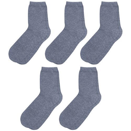 Носки RuSocks, 5 пар, размер 22-24, серый