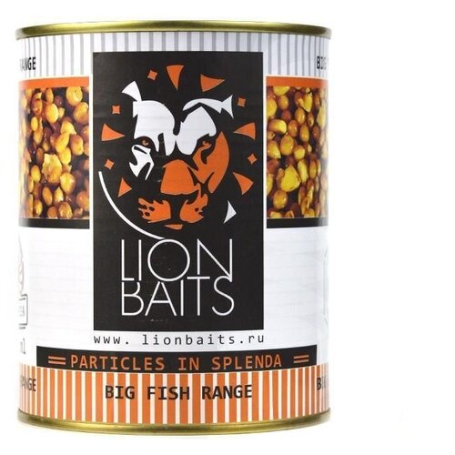 LION BAITS Зерновая смесь Sweetcorn Кукуруза цельная 900 мл