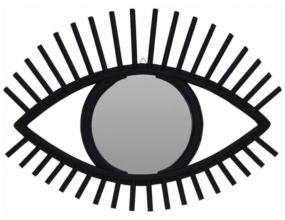 Настенное зеркало "Добрый взгляд", чёрное, 50 см, Koopman International