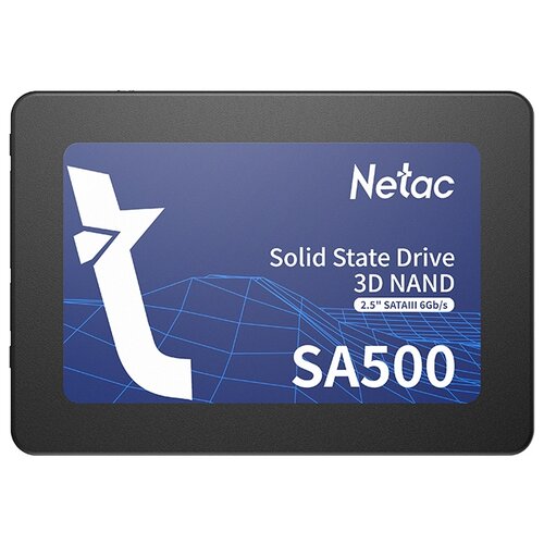 Твердотельный накопитель Netac SA500 960 ГБ SATA NT01SA500-960-S3X твердотельный накопитель netac n535s 960 гб sata nt01n535s 960g s3x