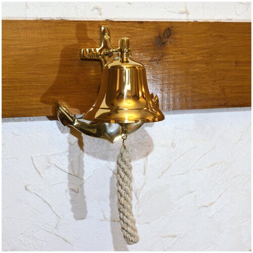 Корабельная полированная рында на якоре d 12 см