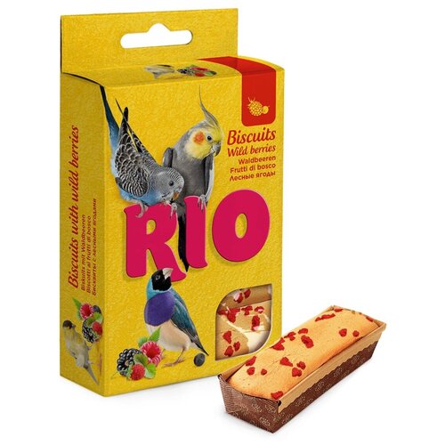 Бисквиты Рио для всех видов птиц с лесными ягодами х 3 (3 упаковки)