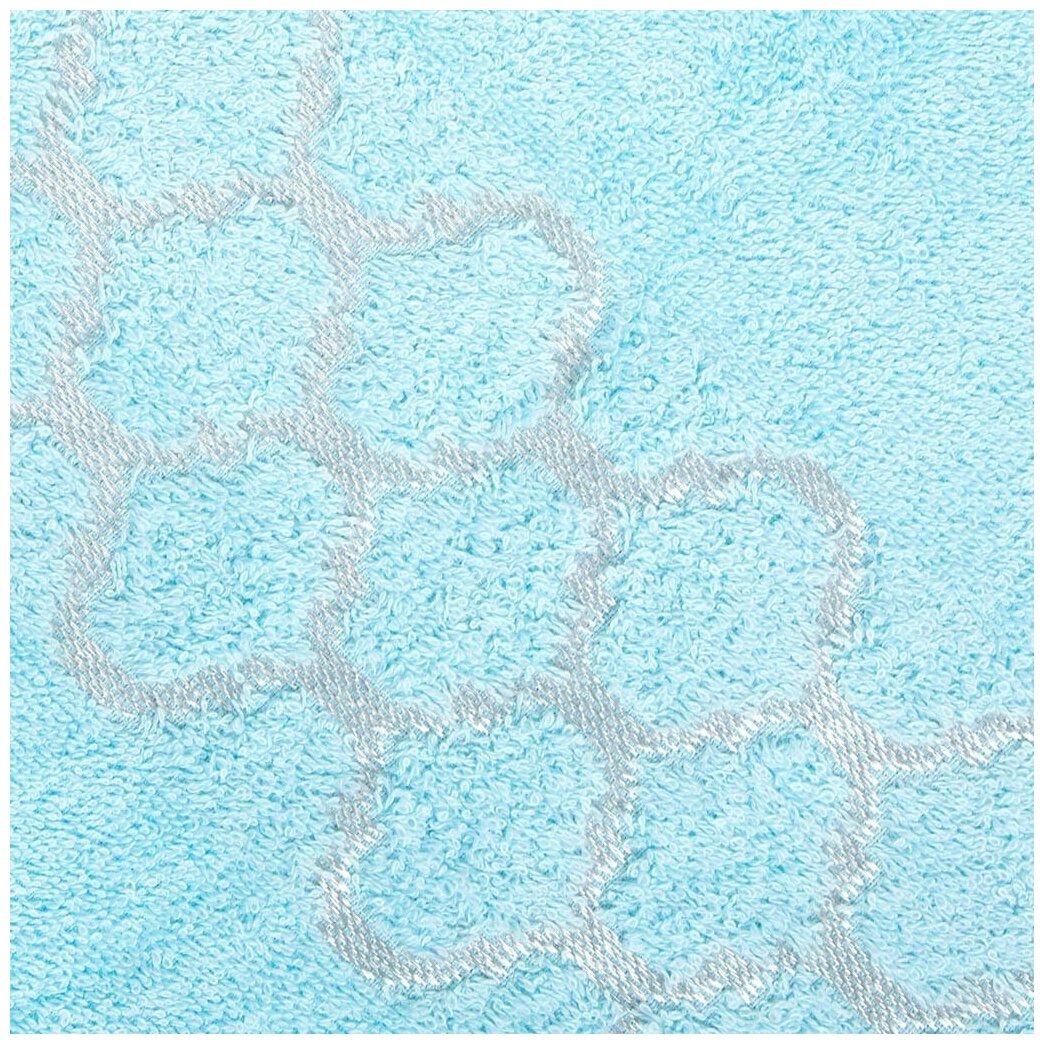 Полотенце махровое банное Belezza Дрезден 70х130 см голубое - фотография № 2