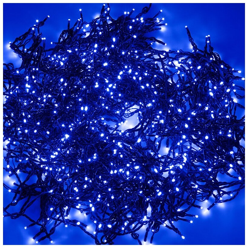 Гирлянда LED ClipLight 2х4В 5 нитей по 20 метров cиний Flashing Neon-Night - фото №12