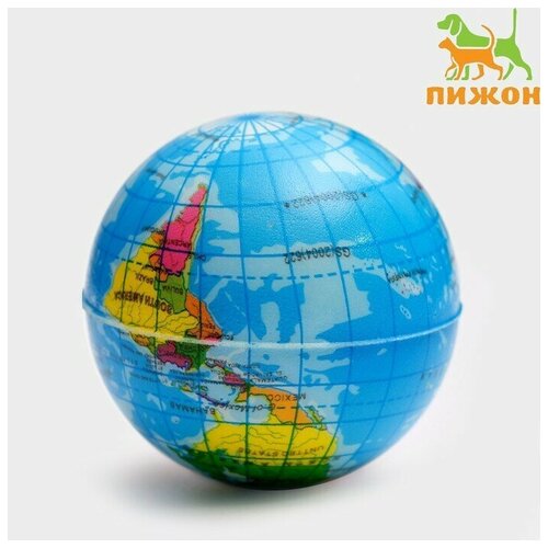 Мячик зефирный Карта мира 63 см микс цветов 565₽