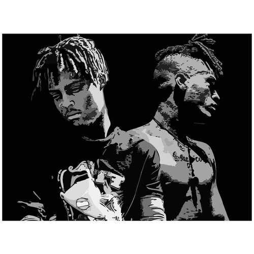 Картина по номерам на холсте музыка Juice WRLD XXX Tentacion (Хип-хоп) - 7903 Г 30x40 картина по номерам на холсте музыка juice wrld 6051 г 30x40