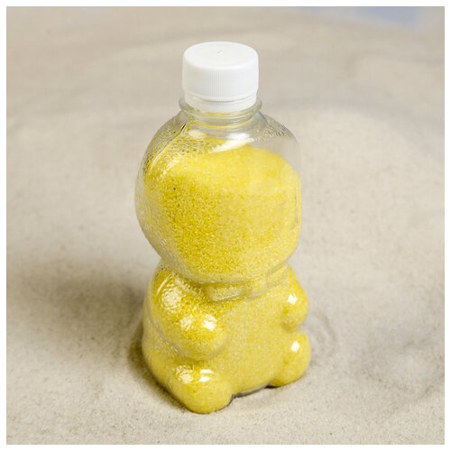Песок цветной в бутылках Лимон 500 гр микс песок цветной в бутылках белый 500 гр микс