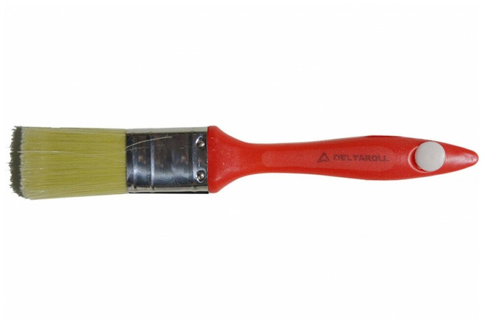 Кисть Deltaroll с красной ручкой светлая щетина 70x16 мм 12770