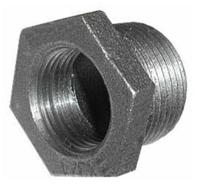 Футорка 1.1/2x1.1/4" чугун цвет чёрный FITTEX - фото №1