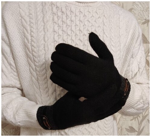 Перчатки DAIROS черный, размер универсальный