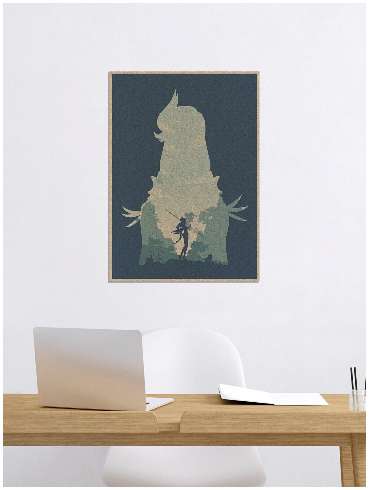 Постеры интерьерные Шень Хэ Геншин Импакт Genshin Impact Картина на ...