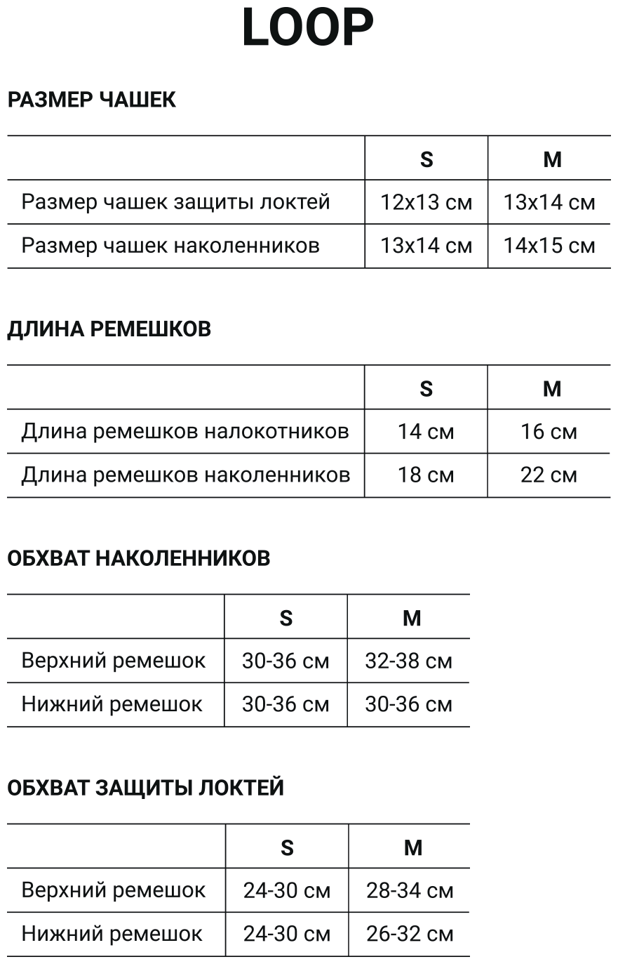 Комплект защиты Ridex Loop Yellow размер S