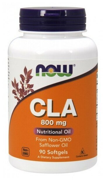 NOW CLA 800 mg, 90 капc.