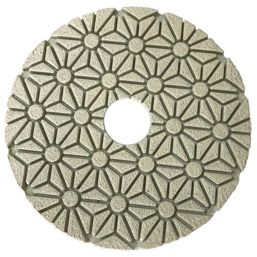 Алмазный гибкий шлифовальный круг Trio Diamond Черепашка 100/шаг 4 мокрая шлифовка, для камня гранита мрамора алмазный полировальный диск 100 мм диск для влажной полировки камня бетона гранита инструменты для шлифовки