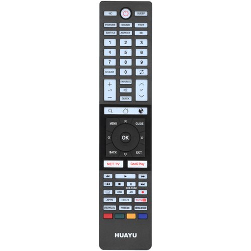 Универсальный пульт Huayu URC1586 для телевизоров TOSHIBA пульт huayu для sony rm l1351 google play youtube netflix hrm1553