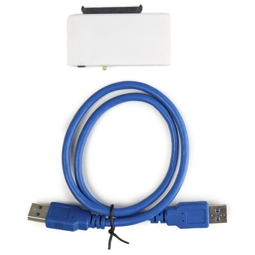 Адаптер-переходник для подключения дисков HDD / SSD SATA 3 в USB 3.1, белый / NFHK N-YQ3 V2 внешний корпус для диска wd sff 8784 с разъемом usb 3 1 mini usb nfhk n 30wd