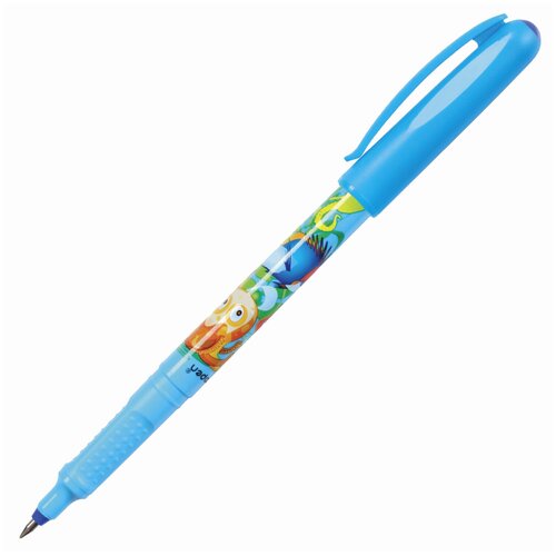 Ручка-роллер синяя CENTROPEN Tornado Boom, корпус с печатью, 0,5 мм, линия 0,3 мм, 2675, 3 2675 1005 - 10 шт.