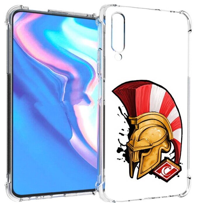 Чехол задняя-панель-накладка-бампер MyPads ФК спартак шлем для Honor 9X Pro/Huawei Y9s/P Smart Pro 2019 противоударный