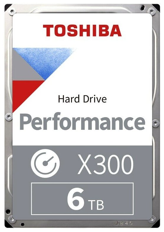 Жесткий диск Toshiba X300 HDWR460UZSVA, 6ТБ, HDD, SATA III, 3.5